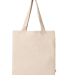 econscious EC8200 Unisex Reclaimist Elemental Tote in Natural front view