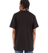 Shaka Wear SHASS Adult Active Short-Sleeve Crewnec in Black back view