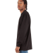 Shaka Wear SHMHLS Adult Max Heavyweight Long-Sleev in Black side view