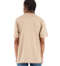 Shaka Wear SHMHSS Adult Max Heavyweight T-Shirt in Khaki back view