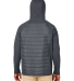 Core 365 CE808 Unisex Techno Lite Hybrid Hooded Ja in Carbon back view