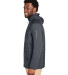 Core 365 CE808 Unisex Techno Lite Hybrid Hooded Ja in Carbon side view