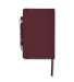 Core 365 CE090 Soft Cover Journal And Pen Set in Burgundy back view