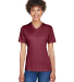 Team 365 TT11HW Ladies' Sonic Heather Performance  in Sp maroon hthr front view