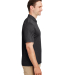 Team 365 TT51H Men's Zone Sonic Heather Performanc in Black heather side view