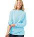 Boxercraft D02 LadiesRally Corduroy Knit Pullover  in Carolina blue front view