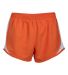 Boxercraft BW6102 Ladies' Basic Sport Short in Mndrn ornge/ wht front view