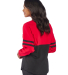 Boxercraft BW3514 Ladies' Oversized Pom Pom Jersey in Red/ black back view