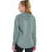 Boxercraft BW5301 Ladies' Dream Fleece Pullover Ho in Oxford heather back view