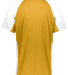 Augusta Sportswear 1518 Youth Cutter Jersey in Ath gold/ wht back view