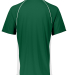 Augusta Sportswear 1561 Youth True Hue Technology  in Dark green/ wht back view