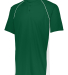 Augusta Sportswear 1561 Youth True Hue Technology  in Dark green/ wht front view