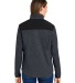 DRI DUCK 9341 Ladies' Sierra Melange Heather Fleec in Charcoal/ black back view