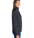 DRI DUCK 9341 Ladies' Sierra Melange Heather Fleec in Charcoal/ black side view