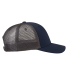 J America 5505 Adult Ranger Cap in Navy/ charcoal side view