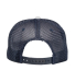 J America TW5535 Cutter Jersey Snapback Trucker Ha in Navy back view