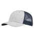 J America TW5535 Cutter Jersey Snapback Trucker Ha in Navy front view