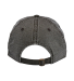 J America TW5537 Ripper Washed Cotton Ripstop Hat in Black back view