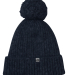 J America 5009JA Swap-a-Pom Knit Hat in Navy front view