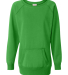 J America 8918 Ladies' Tunic Sweatshirt in Lime front view