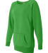 J America 8918 Ladies' Tunic Sweatshirt in Lime side view