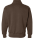 J America 8984 Unisex Vintage Solid Fleece Jacket in Brown back view