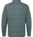 J America 8895 Men's Horizon Quarter-Snap Pullover in Charcoal heather back view