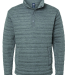 J America 8895 Men's Horizon Quarter-Snap Pullover in Charcoal heather front view