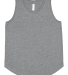 LA T 2692 Youth Relaxed Tank in Graphite heather front view