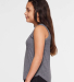 LA T 2692 Youth Relaxed Tank in Graphite heather side view