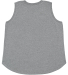 LA T 3892 Ladies' Curvy Relaxed Tank in Graphite heather back view