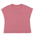 LA T 3502 Ladies' Relaxed Vintage Wash T-Shirt in Washed rouge front view