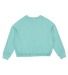 LA T 3528 Ladies' Boxy Cropped Fleece Sweatshirt in Saltwater back view