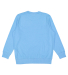 LA T 6935 Adult Vintage Wash Fleece Sweatshirt in Washed tradewind back view