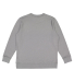 LA T 6935 Adult Vintage Wash Fleece Sweatshirt in Washed gray back view