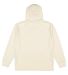 LA T 6936 Adult Vintage Wash Fleece Hooded Sweatsh in Washed natural back view