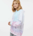 Tie-Dye 8600 Unisex Cloud Hooded Sweatshirt in Unicorn side view