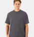 Hanes 5180R Unisex Retro Beefy T-Shirt in Smoke gray front view