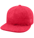 J America 5515 Adult Natural Cap in Red front view