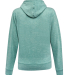 J America 8742 Ladies' Electric Fleece Hooded Swea in Electric jade back view