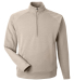 J America 8751 Unisex Apex Fleece Quarter-Zip in Mojave front view