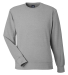 J America 8761 Unisex Element Fleece Sweatshirt in Grey front view