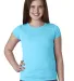 Next Level 3710 The Princess Tee in Tahiti blue front view