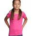 Next Level 3710 The Princess Tee in Raspberry front view