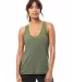 Alternative Apparel 3094 Women's Slinky Jersey Tan in Army green front view