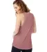 Alternative Apparel 3095 Women's Slinky Muscle Tan in Rose bloom back view