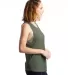 Alternative Apparel 3095 Women's Slinky Muscle Tan in Army green side view