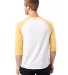 Alternative Apparel 5127 Keeper Vintage Jersey Bas in White/ maize back view