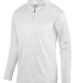 Augusta Sportswear 5507 Wicking Fleece Quarter-Zip in White front view