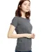 US Blanks US100R Ladies' 5.8 oz. Short-Sleeve Reco in Anthracite side view